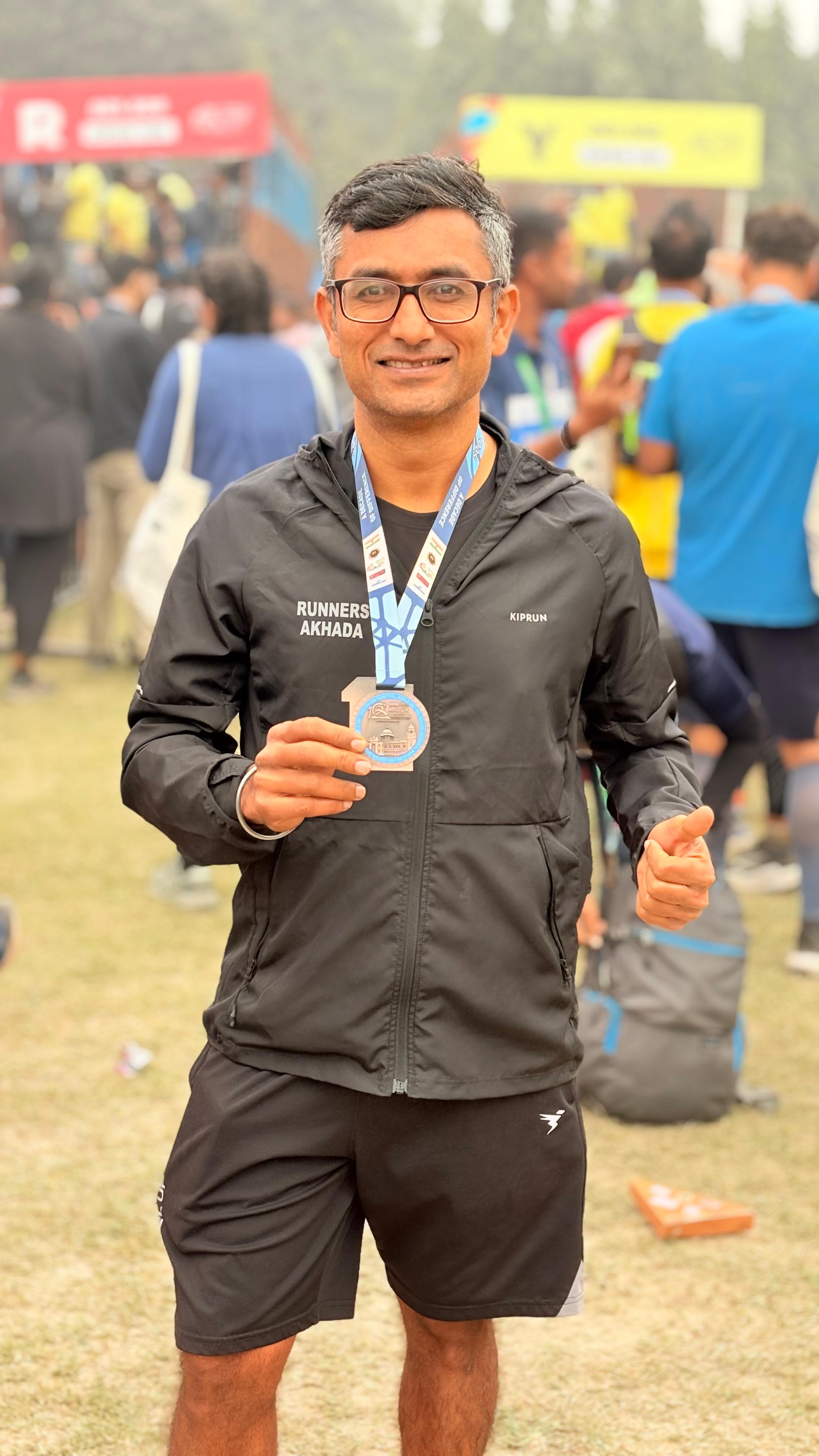 Tajinder, marathon runner
